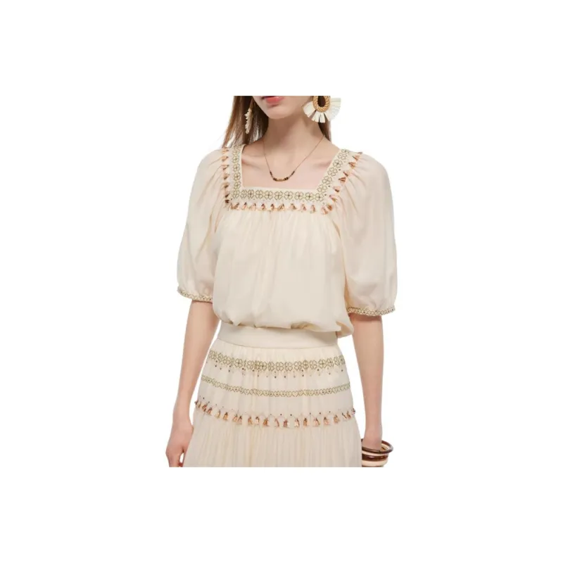 GOELIA Shirts Women's 07W Beige-0