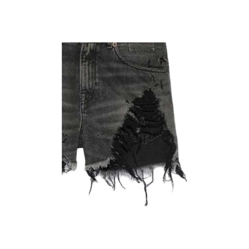 R13 Denim Shorts Women's Dark Blue-4