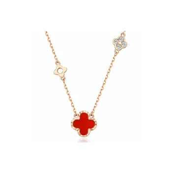 KADER Lucky Four Leaf Clover Series Agate Necklaces Women's