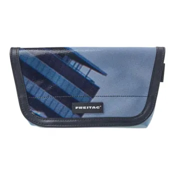 FREITAG F40 JAMIE Polyester Crossbody Bag, Shoulder Bag Unisex Dark Blue & Light Blue
