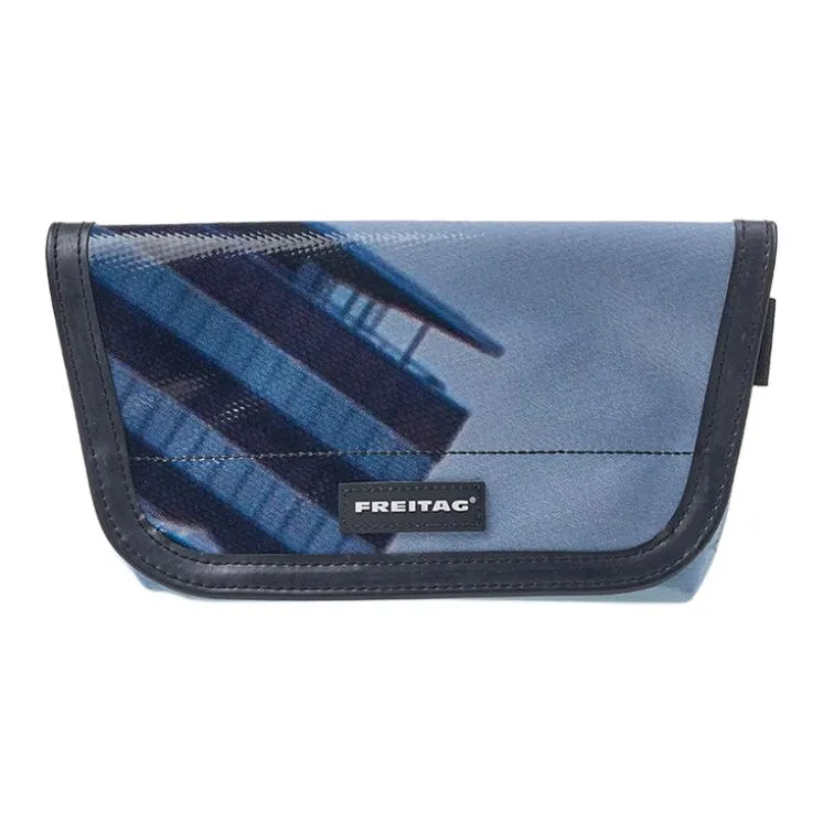 FREITAG F40 JAMIE Polyester Crossbody Bag, Shoulder Bag Unisex Dark Blue & Light Blue-0