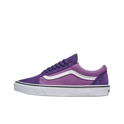 Vans Old Skool Anti Slip Wear Resistant Low Top Skateboard Shoes Unisex Purple
