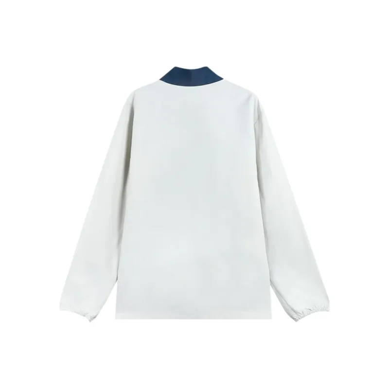 QIAODAN Trench Coat Men's Jordan White/Nova Blue-1