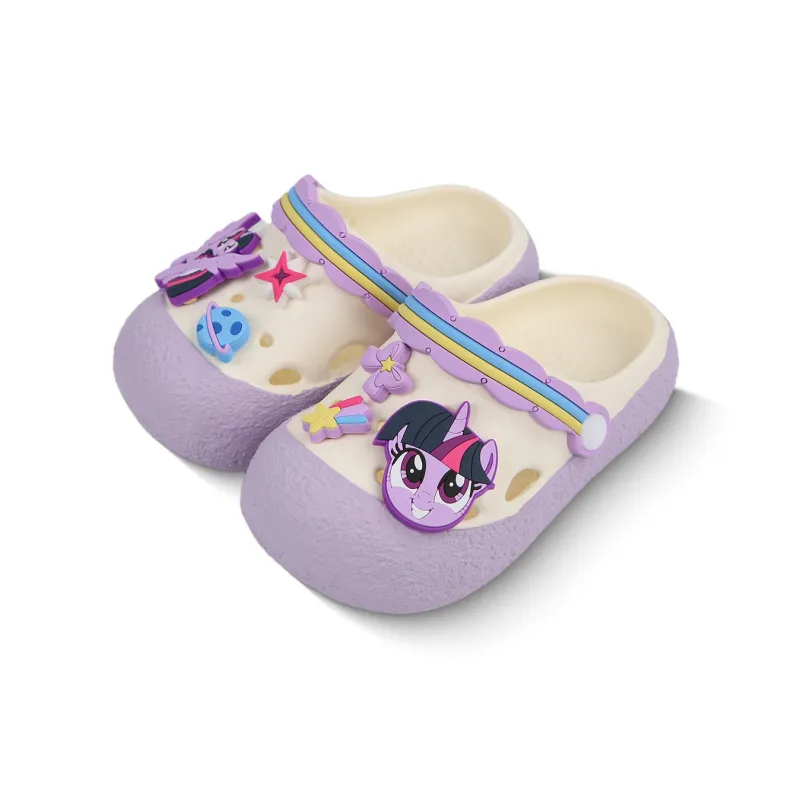 Thin Strips x MY LITTLE PONY Sandal Slippers Women's, White/Pink-10