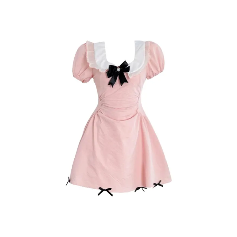 GUOZHEN Short Sleeved Dress Women's-4