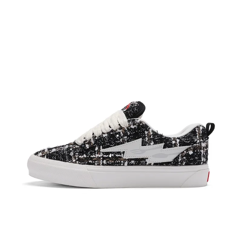 Faterri Non slip Lightweight Low Top Coverage Height Increasing Skateboard Shoes Unisex-30