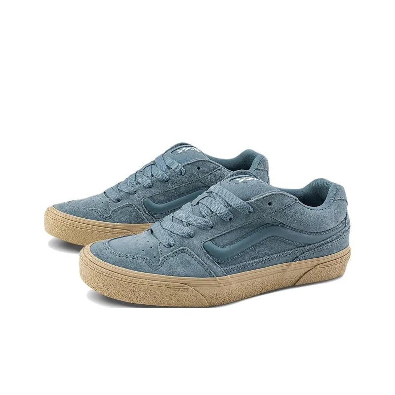 Vans Caldrone Anti Slip Wear Resistant Low Top Skateboard Shoes Men's Blue-1