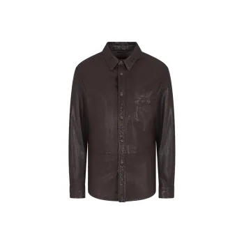 AMANI Leather Jacket Men's Brown