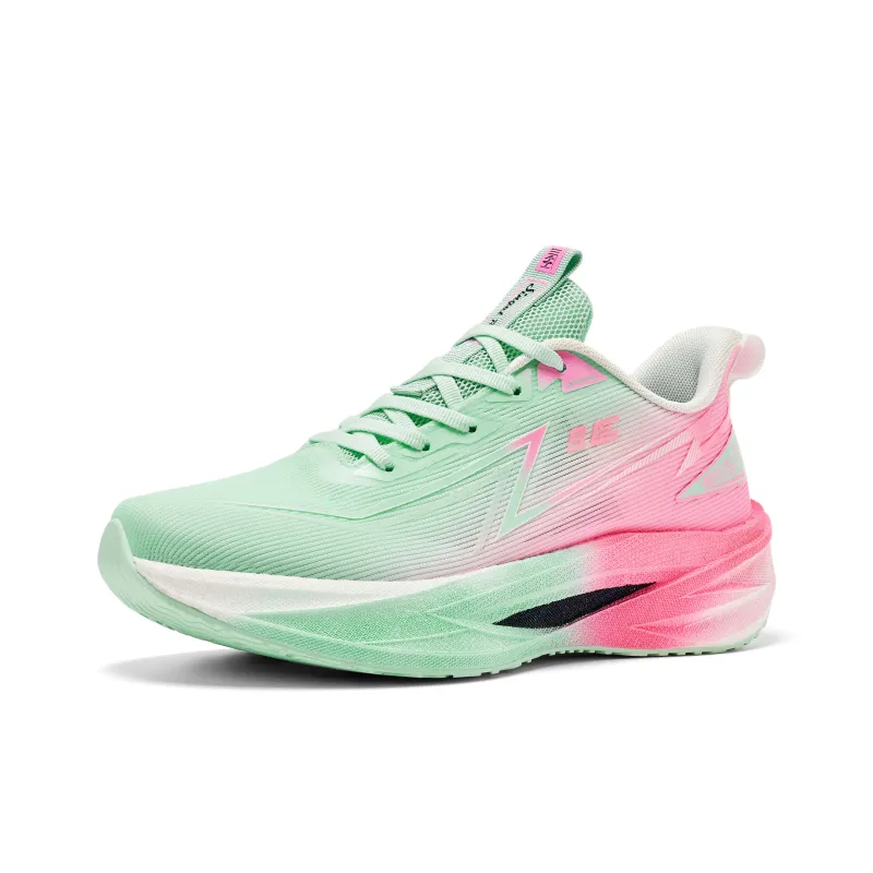 Jianjie Running Shoes Unisex Low Top White/Green/Black/Cyan-16