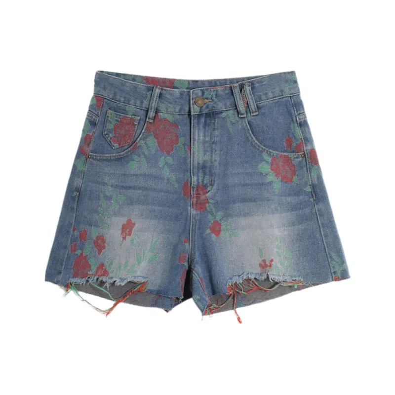 SETIROM Denim Shorts Women's Blue-0
