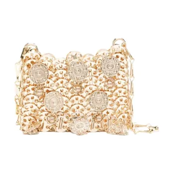 Paco Rabanne Brass Crossbody Bag, Shoulder Bag Women's Gold