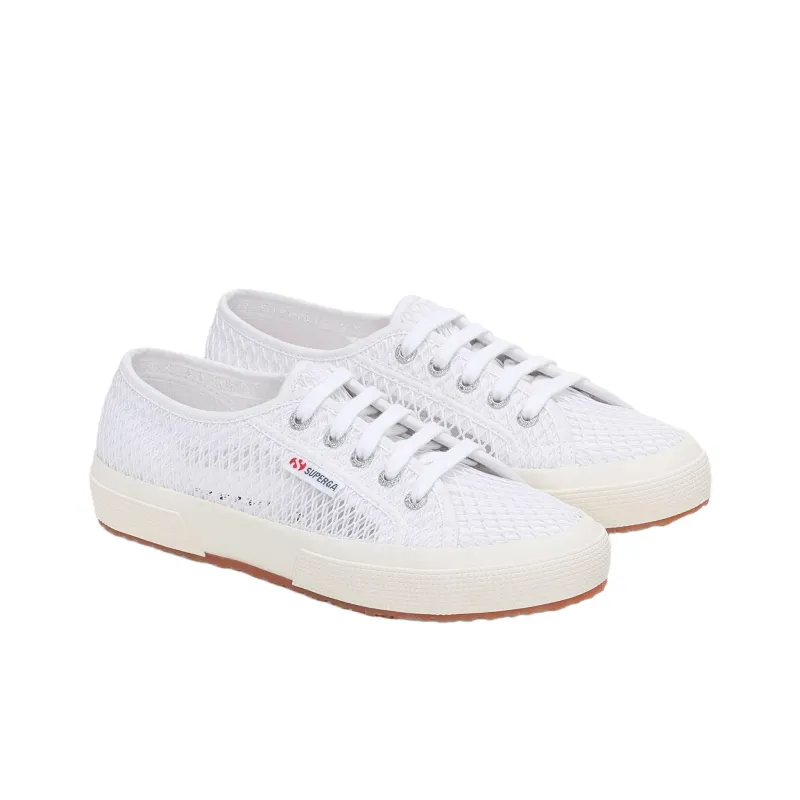 SUPERGA 2750 MESH Abrasion Resistant Low Top Skateboard Shoes Unisex White-1