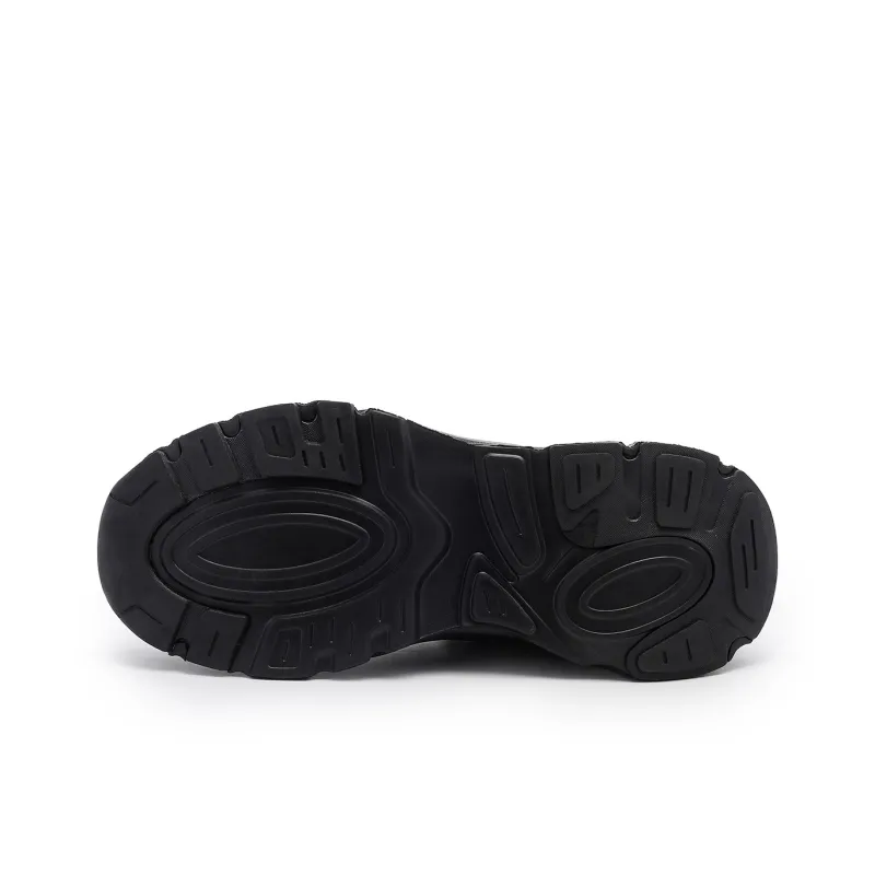 DEERWAY Cushioning Rebound Height Increasing Support Lightweight Breathable Low Top Casual Shoes Men's Black-5