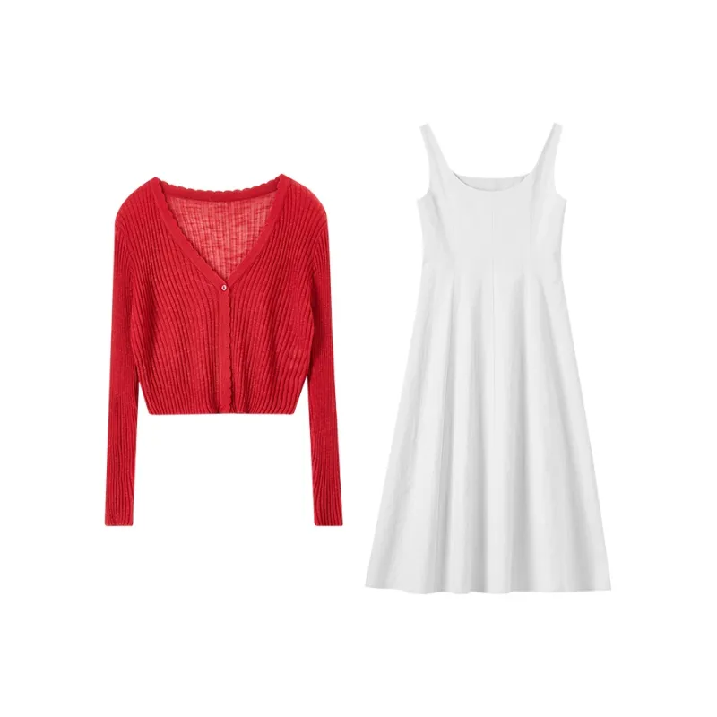 SENTUBILA Two Piece Skirt Sets Women's-0