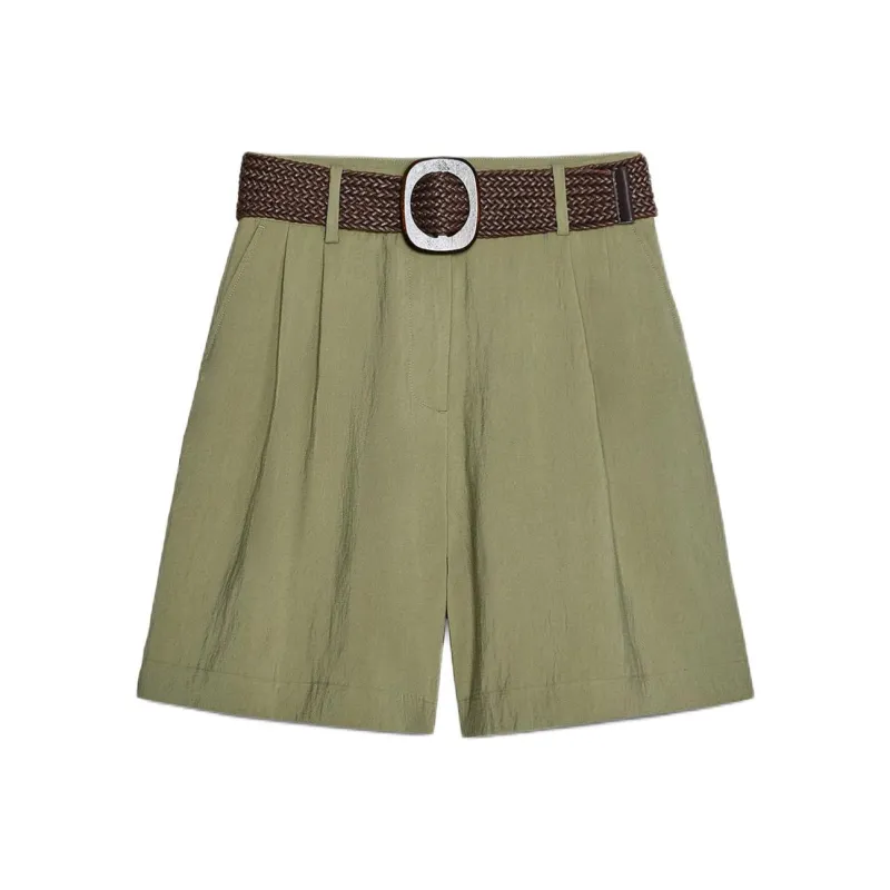 ZARA Casual Shorts Women's Khaki-0
