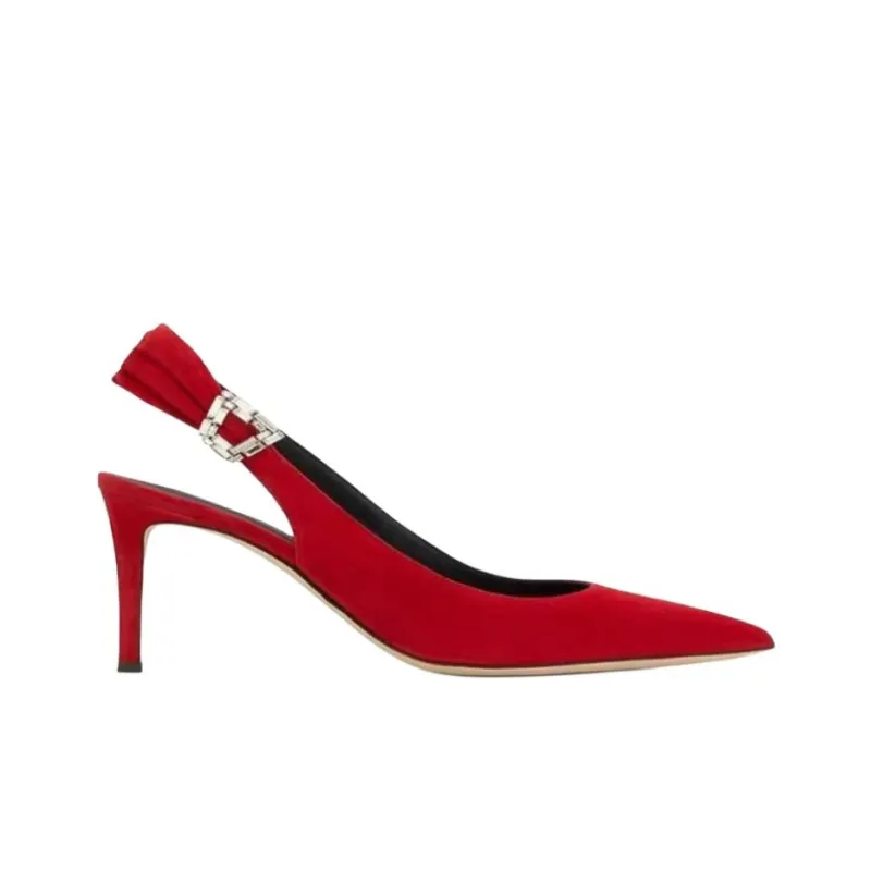 Giuseppe Zanotti/GZ Slim Heel High Heels 5cm Women's Red-1