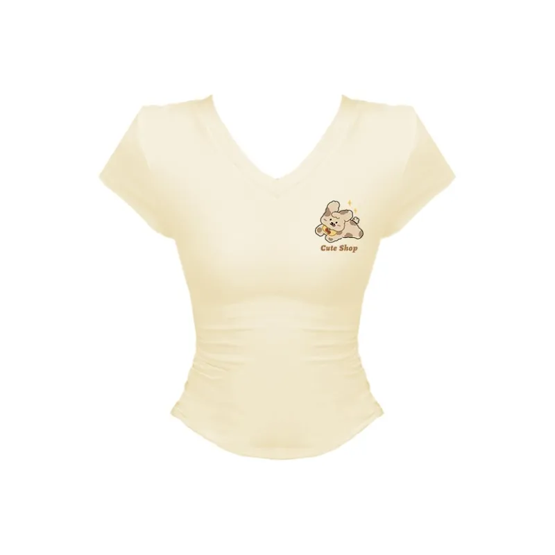 Puppytown Set in Sleeve T Shirt Women's-25