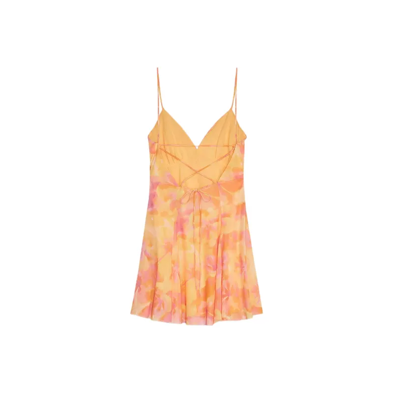 ZARA Slip Dresses Women's Orange-1