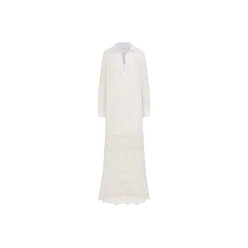 DIOR Long Sleeved Dress Women's Beige
