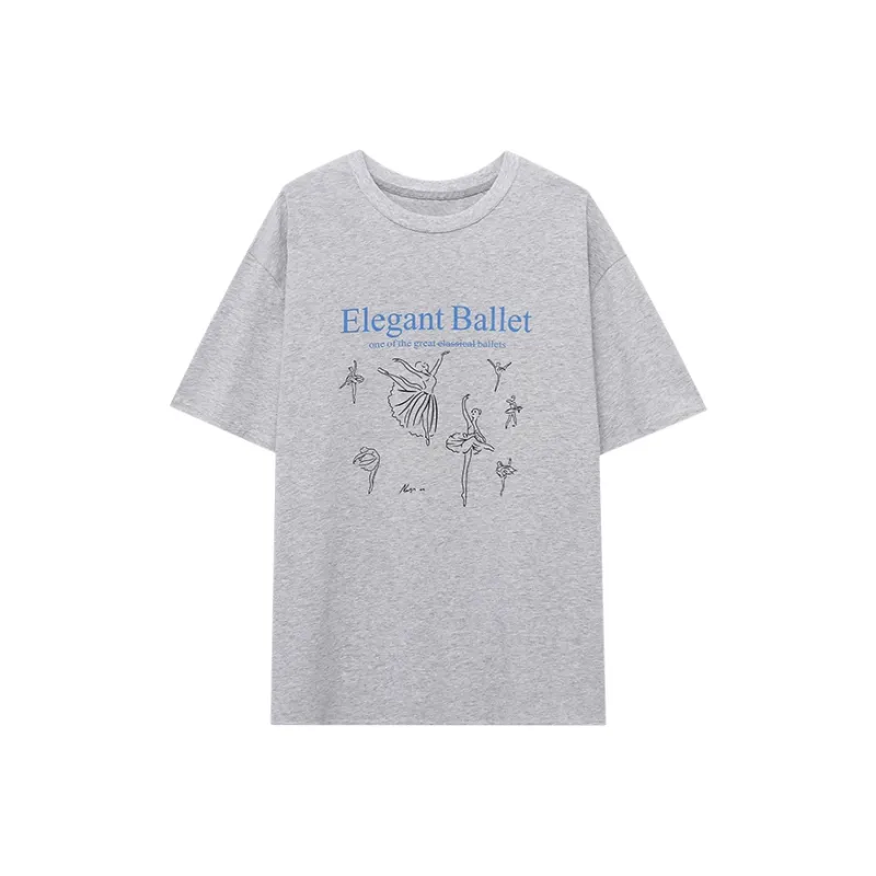 CHARM PICK T Shirts Women's Gray-0