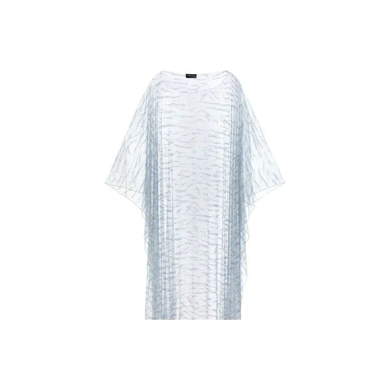 GIORGIO ARMANI Embroidered Tulle Cape-2
