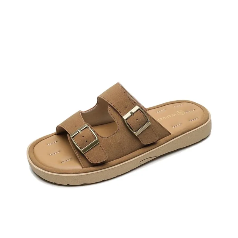Than Than Me Rubber Sole Slip Resistant Slide Slippers Women's-0