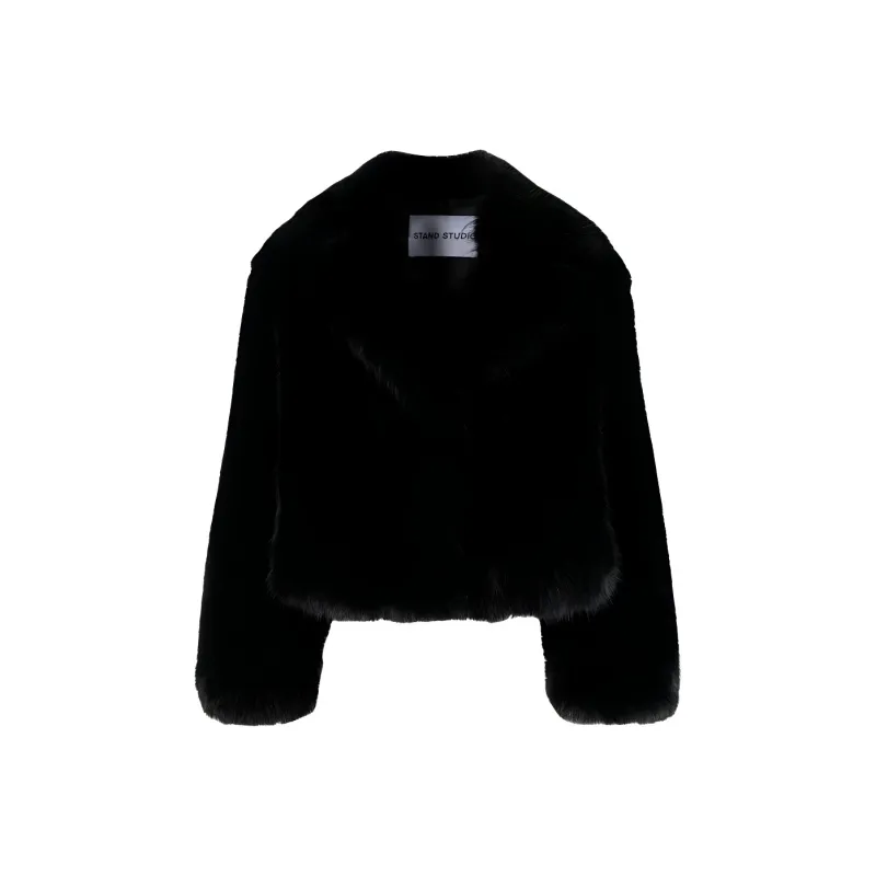 STAND STUDIO Samara Faux Fur Jacket-0