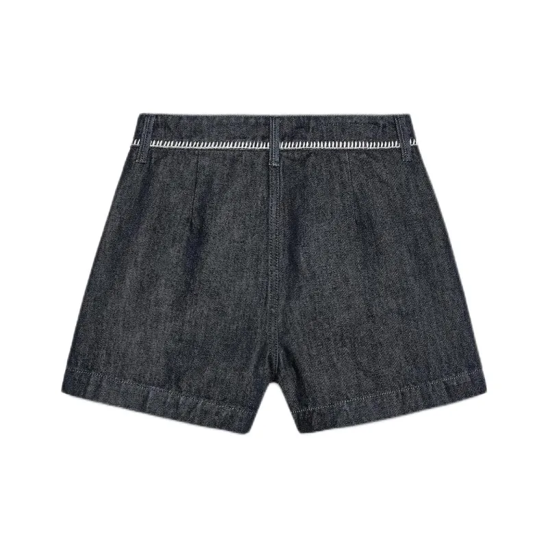 ZARA Denim Shorts Women's Dark Blue-1