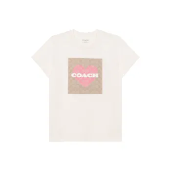 COACH SS24 T Shirt Women's Cream