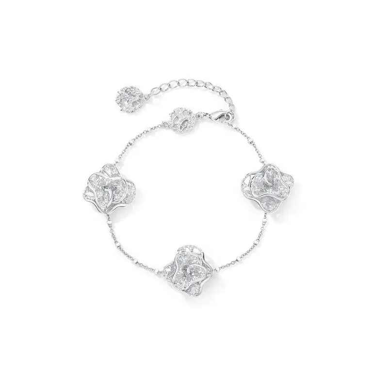 OOAK 925 Sterling Silver, 18K Gold Plated Bracelet Box Women's-4