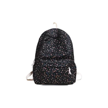 Vack Nylon Backpack Regular Unisex Black/Pink/Purple/Yellow