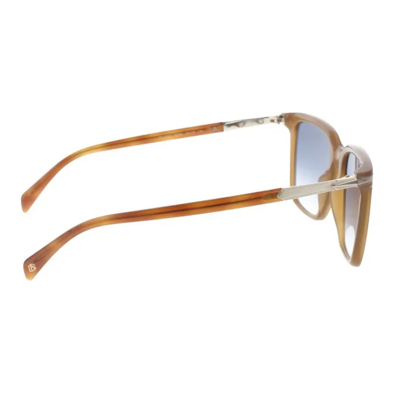 David Beckham Acetate Square Sunglasses Men's Caramel-2