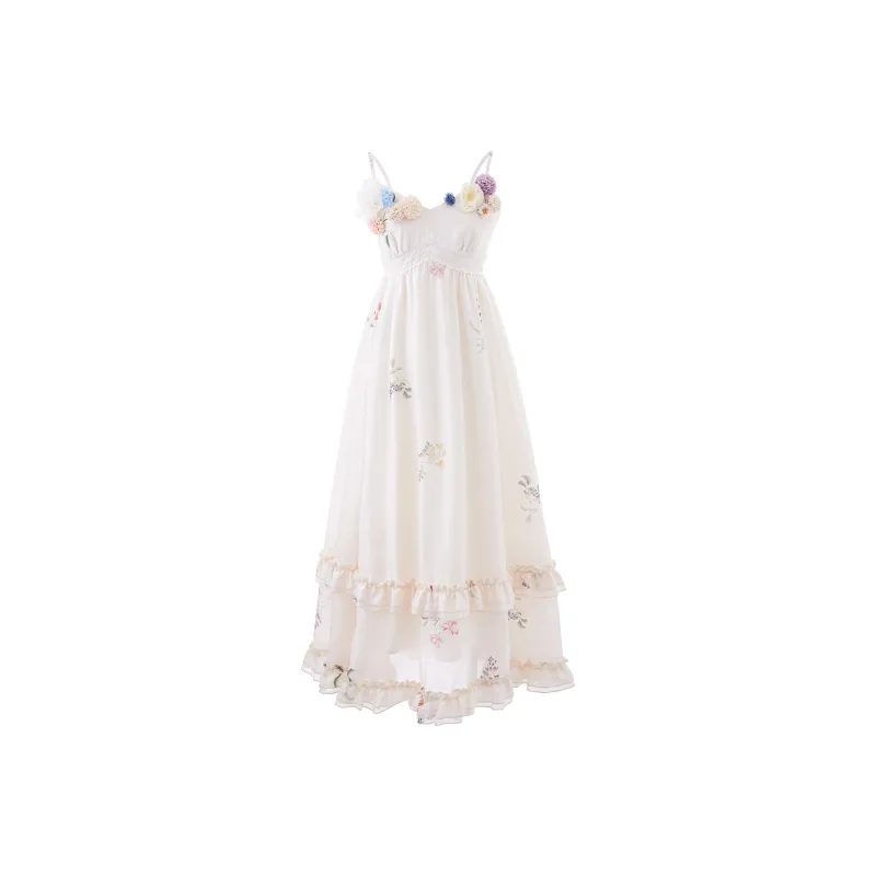 Blovelan Slip Dresses Women's Creamy Apricot-0