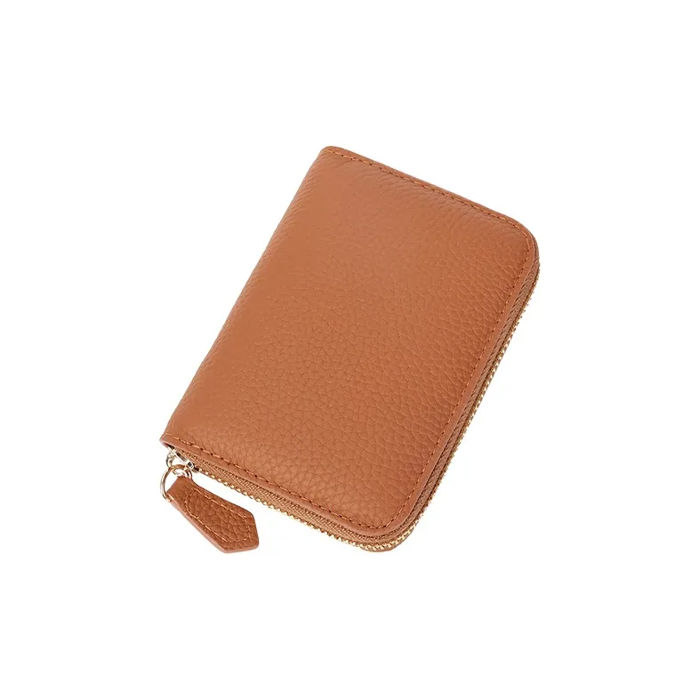 Yalu Polyester With Top Grain Cow Leather Wallet Unisex Multicolor-4