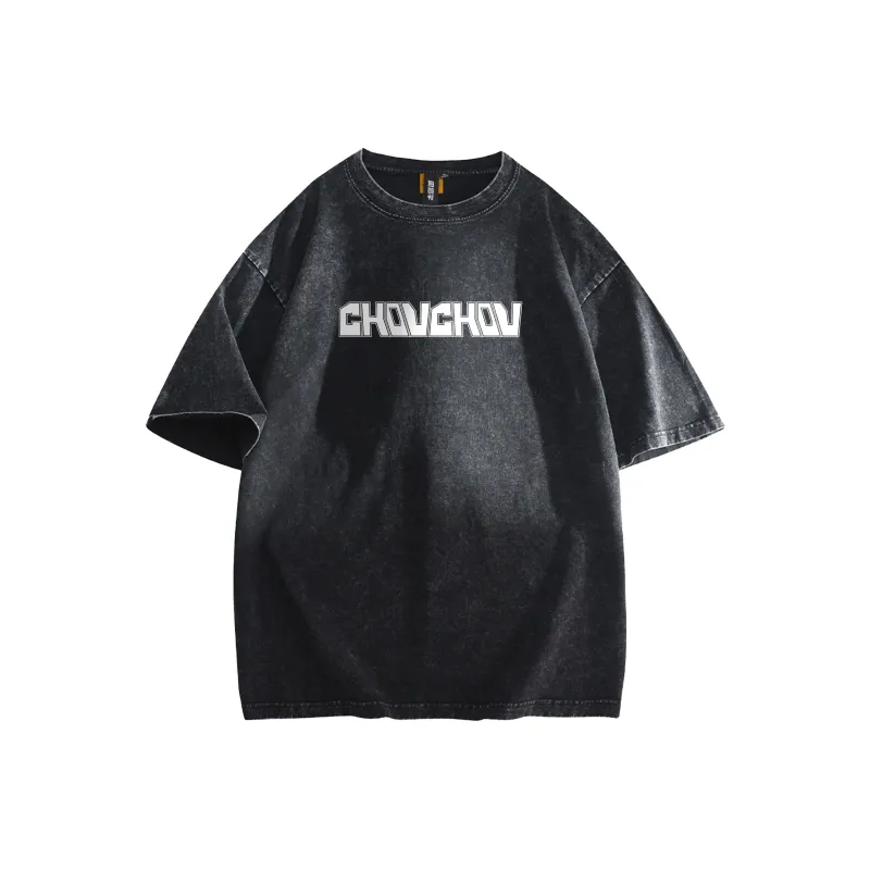 CHOUCHOUS Drop Shoulder Sleeve T Shirt Women's-0