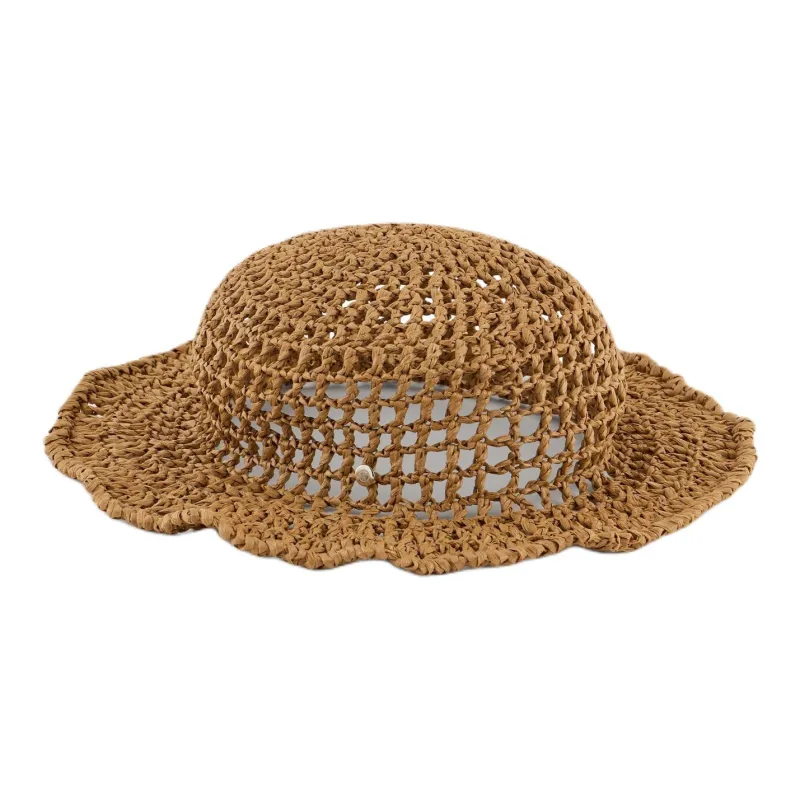 EMPORIO ARMANI Woven Viscose Cloche Hat-0