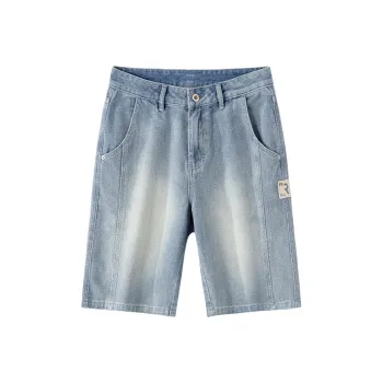 Jeep Fashion Sports Collection Denim Shorts Unisex Vintage Blue