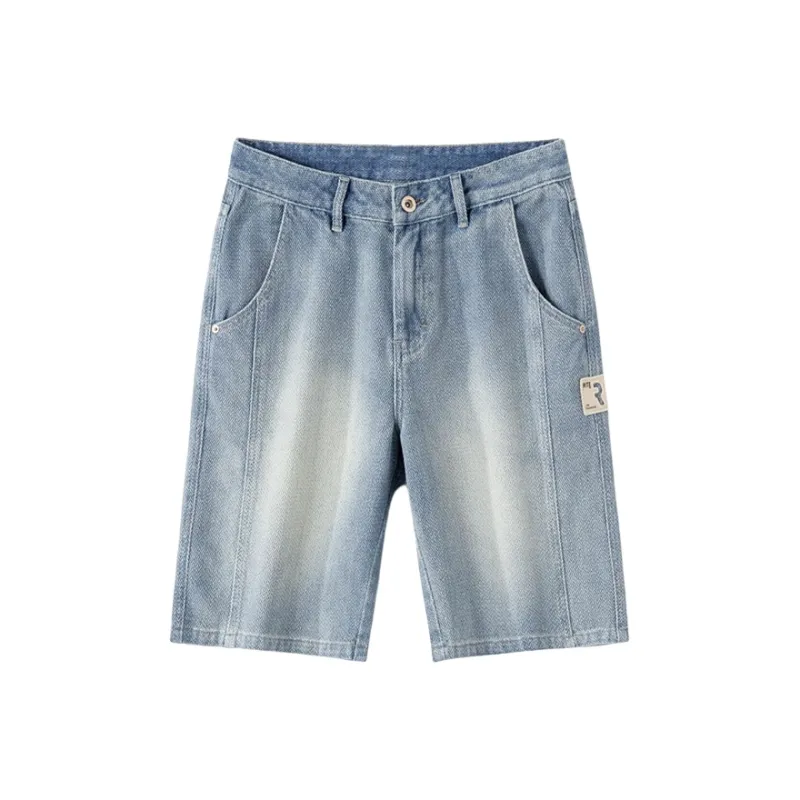 Jeep Fashion Sports Collection Denim Shorts Unisex Vintage Blue-0