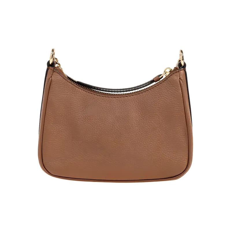 MICHAEL KORS Jet Set Charm Leather One Shoulder Handbag Trumpets Women's Leather Brown-1