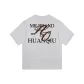 Heather Gray-Black Text Print