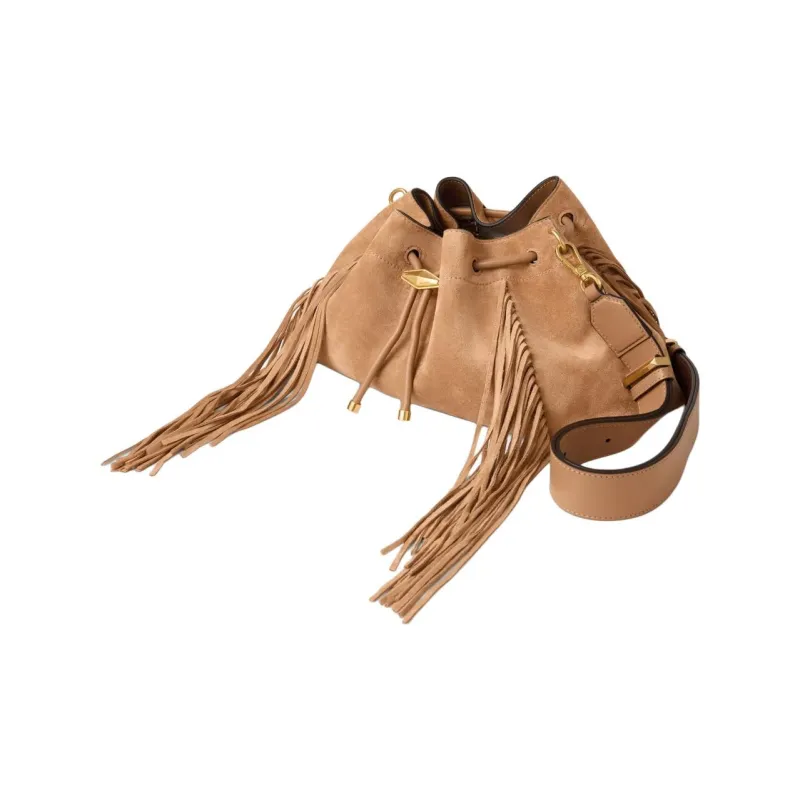 Jimmy Choo Suede Shoulder Bag Women's Toffee-4