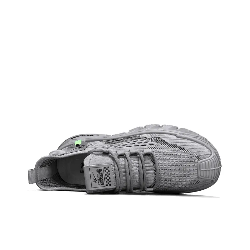 Binary Abrasion Resistant Breathable Low Top Casual Shoes Men's Gray-5