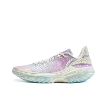 LiNing Jie Ao 2 Slip Resistant And Abrasion Resistant Grip Low Top Basketball Shoes Men's White Purple