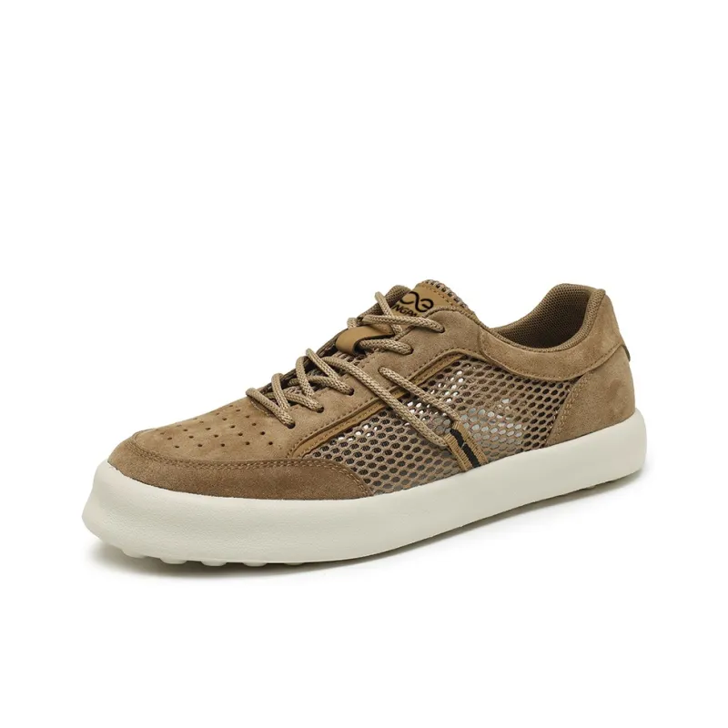LINGPAO Abrasion Resistant Slip Resistant Low Top Skateboard Shoes Men's-5