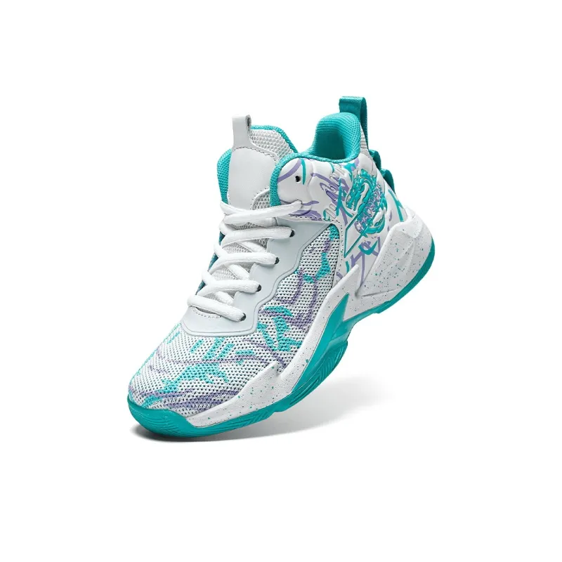 LONGDUIZHANG Cushioning, Slip Resistant, Abrasion Resistant, Rebound Support High Top Basketball Shoes Unisex-1