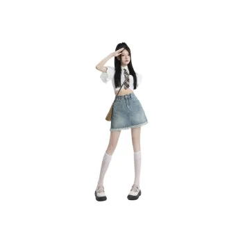 YINLEI Denim Short Skirts Women's