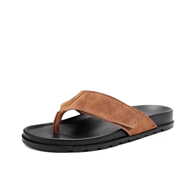 Voguhomme Rubber Sole Slip Resistant Flip Flops Men's-1