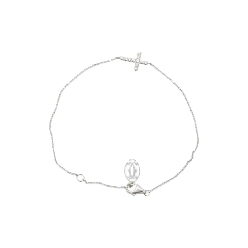 CARTIER Diamond 18K White Gold Bracelets Women's Silver-0