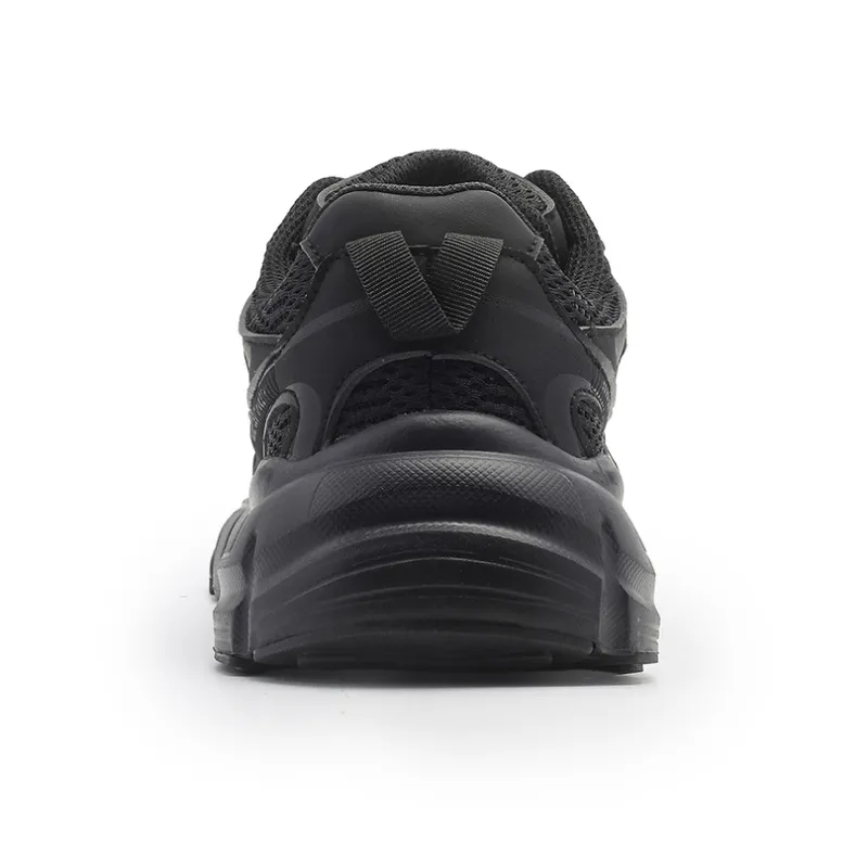 DEERWAY Shock Absorbers With Slip Resistant And Abrasion Resistant Properties Low Top Casual Shoes Men's Black-3