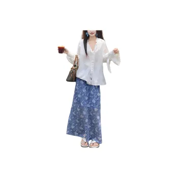 Wbwq Two Piece Skirt Sets Women's